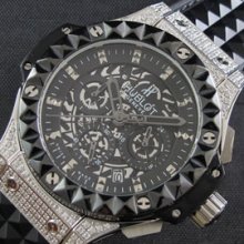 HUBLOT ビッグバン グレー/黒コンビ文字盤 大人気