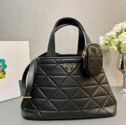 PRADA 1BG545 カーフスキン、ラムレザー プリント ショルダーバッグ、トートバッグ、ハンドバッグ トート 35x22x15cm サイズ:35x22x15cm