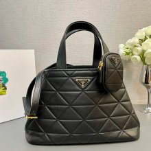 PRADA 1BG545 カーフスキン、ラムレザー プリント ショルダーバッグ、トートバッグ、ハンドバッグ トート 35x22x15cm サイズ:35x22x15cm