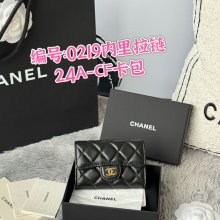 CHANEL 0219 CFカードケース カヴィア粒革 サイズ:11x8.5cm