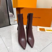 【LOUISVUITTON】ポイントトゥブーツレザーブーツハイヒールブーツレディース