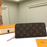 LOUIS VUITTON M60742 クレマンス長財布 モノグラム ピンク サイズ:19cm