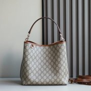 GUCCI 815103 ブラウン ハンドバッグ 25x16cm サイズ:25x16cm
