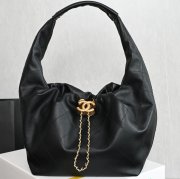 CHANEL カーフレザー ホワイト×ゴールド ヴィンテージ 小 32×24×12cm サイズ:32×24×12cm