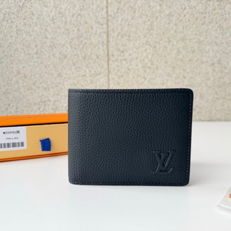 LOUIS VUITTON M25945 マルチプル短財布 LVエアログラム ブラック サイズ:5x9x1.5cm