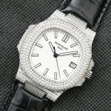 PATEK PHILIPPE ノーチラス ブラック革バンド 紳士専用