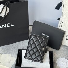 CHANEL AP3196 パスポート＆ウォレット 二合一 ラム革 サイズ:15x10cm