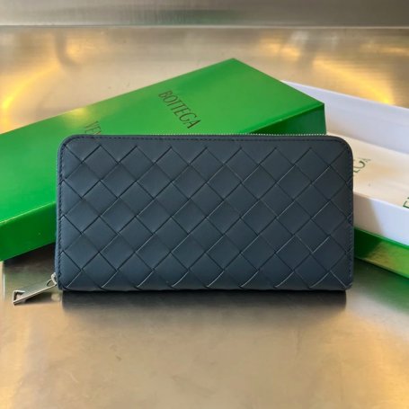 BOTTEGA VENETA BV 593217 メンズ編み財布 クラシック編み牛皮 19x10cm サイズ:19x10cm