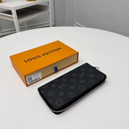 LOUIS VUITTON M62295 メンズ縦型ジッピー長財布 モノグラムエクリプス サイズ:19x10cm