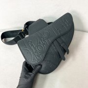 DIOR グラビティオールレザーサドルバッグ ブラック サイズ:27x5cm