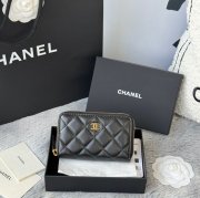 CHANEL 3686 0112 25c ラージジッピー長財布 カヴィア粒革 サイズ:12x8x2cm