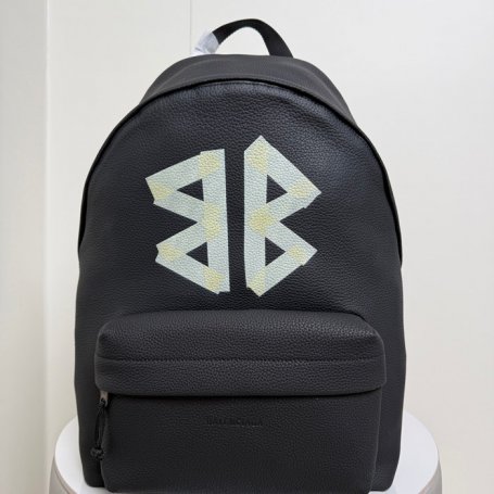 Balenciaga リュック オールレザー ブラック 188016 サイズ:47x35x18cm