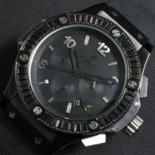 HUBLOT ビックバン ブラックキャラット クォーツ搭載 安心通販