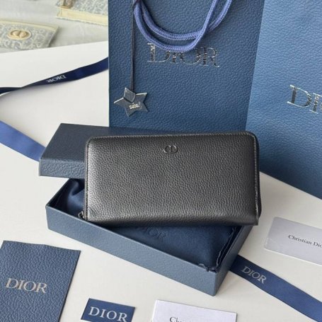 DIOR 2ESBC252YSE 長財布 ジッピー 荔枝紋牛皮 サイズ:19.8x11x2.5cm