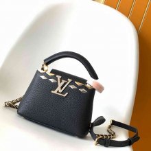 LOUIS VUITTON M11964 牛皮 クラシック ブラック ハンドバッグ 斜め掛けフラップ 27x17.3cm サイズ:27x17.3cm