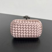 BOTTEGA VENETA BV 8651 ノット イブニングバッグ シルク編み蛇皮トリム 16x10cm サイズ:16x10cm