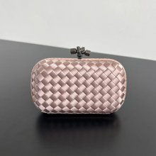 BOTTEGA VENETA BV 8651 ノット イブニングバッグ シルク編み蛇皮トリム 16x10cm サイズ:16x10cm
