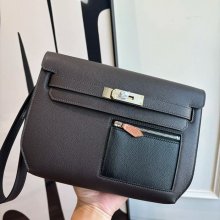 HERMES ケリー デペッシュ 25 クラッチバッグ エバーカラー革 ショルダーストラップ付き サイズ: