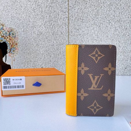LOUIS VUITTON 12834 ポケットオーガナイザー モノグラムマッカーサー イエロー サイズ:7.5x11.1cm