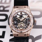 HUBLOT 505.OX.0180.LR.0904 クラシックフュージョン スケルトントゥールビヨン ダイヤモンド JB工場