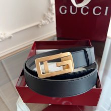 グッチ メンズ ベルト 自動バックル 35mm