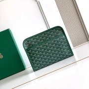 GOYARD ジュヴァンス 中洗面ポーチ 緑 サイズ:24.5x19cm