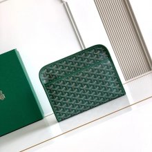 GOYARD ジュヴァンス 中洗面ポーチ 緑 サイズ:24.5x19cm