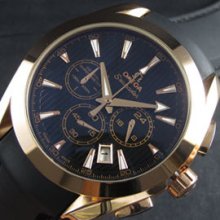 OMEGA シーマスター アクアテラ クロノグラフ クォーツ搭載 ラバーベルト