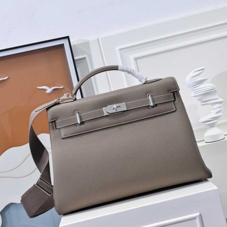 HERMES ケリー 42cm ショルダーバッグ セミハンドメイド 42cm Kelly 42cm サイズ:42cm