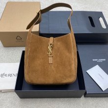 SAINT LAURENT 713938 マット ゴールド、キャラメル、マット 脇下バッグ クラシック 23x22cm サイズ:23x22cm