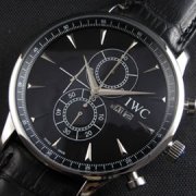 IWC ポルトギーゼ クロノグラフ 革ベルト クォーツ コピー