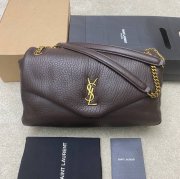 SAINT LAURENT 777399 ラムレザー レッド、ゴールド ハンドバッグ クラシック 37x21x10cm サイズ:37x21x10cm