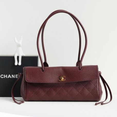 CHANEL AS6288 カーフレザー 荔枝紋 ショルダーバッグ クラシック ファッショナブル 30.5×15×11.5cm サイズ:30.5×15×11.5cm