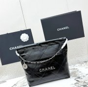 CHANEL AS3260 カーフレザー グレンチェック シルバー 斜め掛けバッグ クラシック 小 37×35×7cm サイズ:37×35×7cm