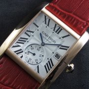 CARTIER タンクアングレーズ イエローゴールド ホワイト文字盤 薄型