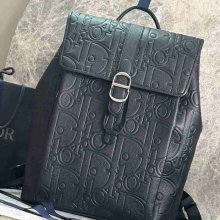 Dior ディオールデイリー フラップ リュック オールレザー ブラック 1ESBA231LLG_93928 サイズ:41.5x30.5x15.5cm
