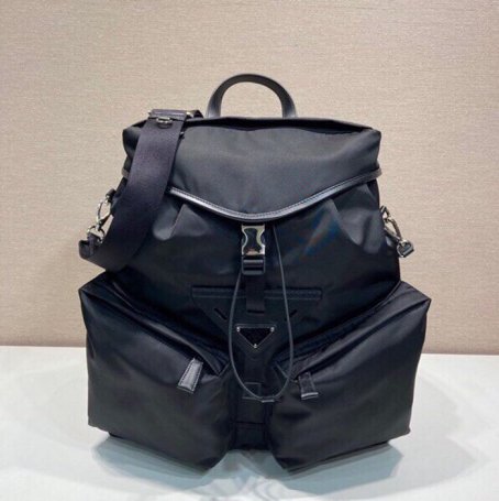 Prada ランウェイ リュック ナイロン ブラック 2VZ108 サイズ:45x38x18cm