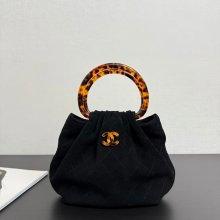 CHANEL 99535 スエード ハンドバッグ ヴィンテージ ファッショナブル 24×18×12cm サイズ:24×18×12cm
