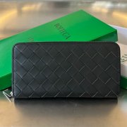 BOTTEGA VENETA BV 593217 メンズ編み財布 クラシック編み牛皮 19x10cm サイズ:19x10cm