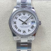 ROLEX M278384RBR デイトジャスト 31mm ホワイトローマ 2024高グレード