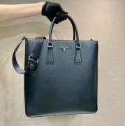 PRADA 2VG115 メンズハンドバッグ サイズ:38x36cm