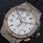 HUBLOT ビッグバン ホワイト文字盤 表全面ダイヤ 会員登録ポイント