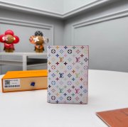 LOUIS VUITTON M14178 パスポートケース 村上隆コラボ ホワイトマルチ サイズ:10x14x2.5cm