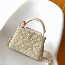 LOUIS VUITTON M14389 牛皮 モノグラム ゴールド 財布 手提げリュック 21x13.6cm サイズ:21x13.6cm