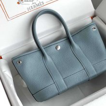 HERMES ガーデン カーフレザー ハンドバッグ セミハンドメイド 18cm Garden サイズ:18cm