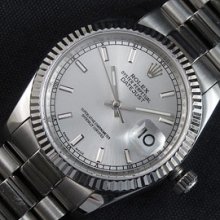 ROLEX デイトジャスト シルバー文字盤 特売