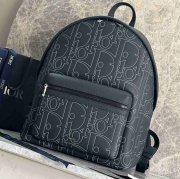 Dior ライダー 2.0 ジッパー リュック オールレザー ネイビー 1ESBA一93328 サイズ:43x32x19cm