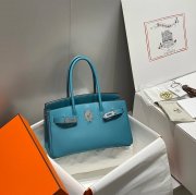 HERMES バーキン 29cm デニム デニムブルー ハンドバッグ セミハンドメイド 29cm Birkin 29cm サイズ:29cm