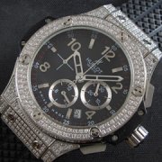 HUBLOT ビッグバン 黒文字盤 3時6時インダイヤル アラビア数字 通販老舗
