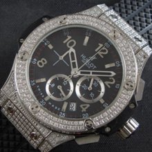 HUBLOT ビッグバン 黒文字盤 3時6時インダイヤル アラビア数字 通販老舗